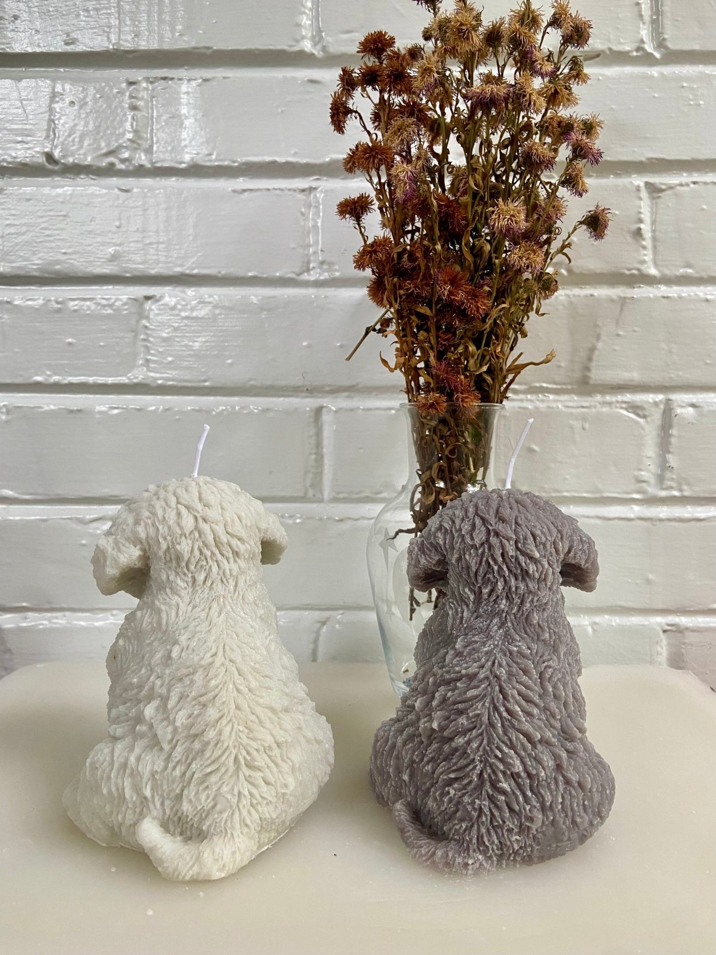 Fluffy dog candle - Kendall's Kandles