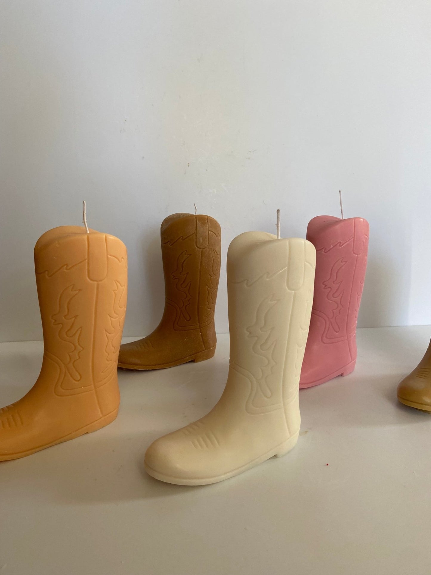 Cowgirl boot candle - Kendall's Kandles