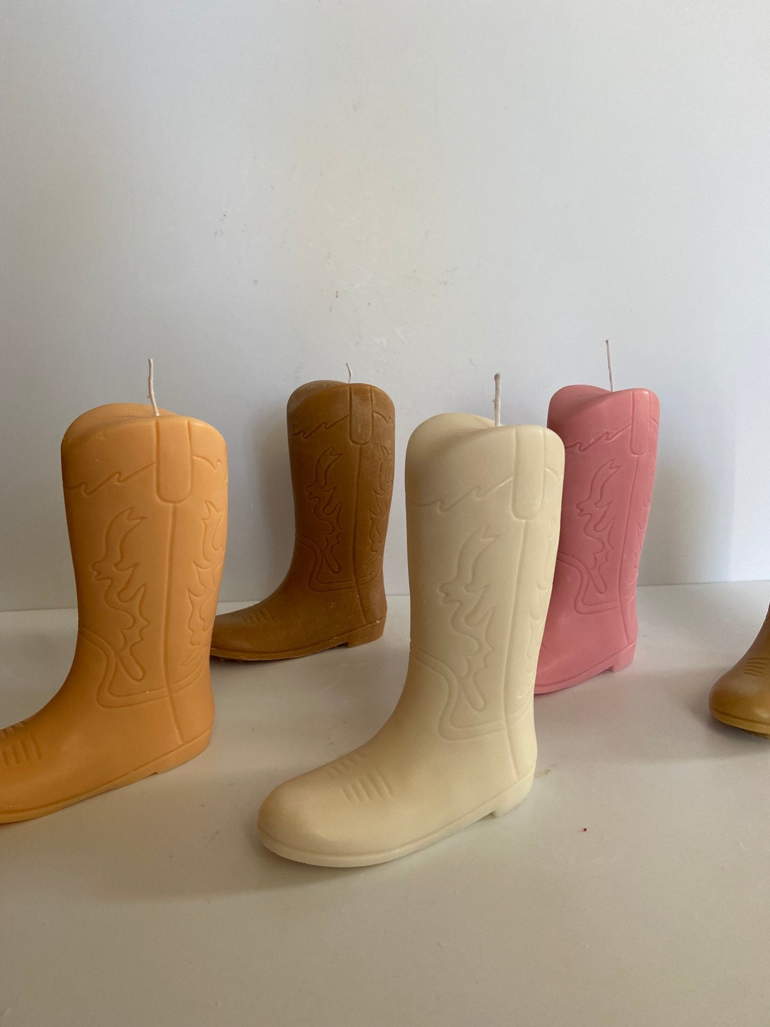 Cowgirl boot candle - Kendall's Kandles