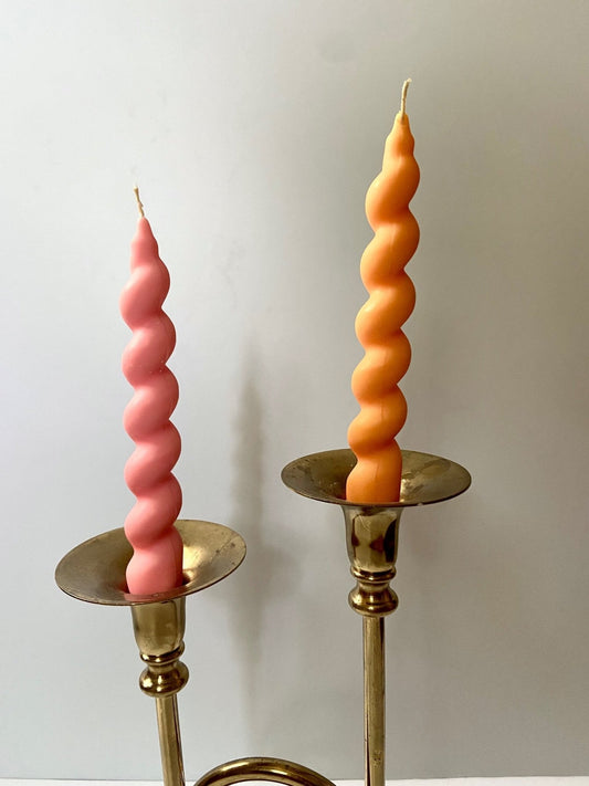Twisty Taper Candle #2 - Kendall's Kandles