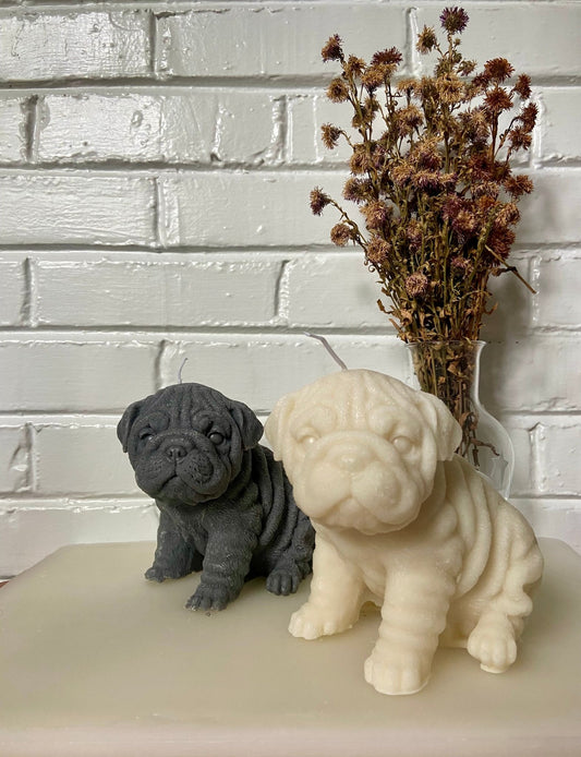 English Bulldog Candle - Kendall's Kandles