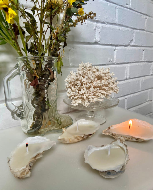 Oyster Tealight Candle - Kendall's Kandles
