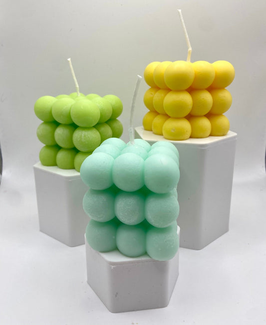 Bubble Cube Candle - Kendall's Kandles